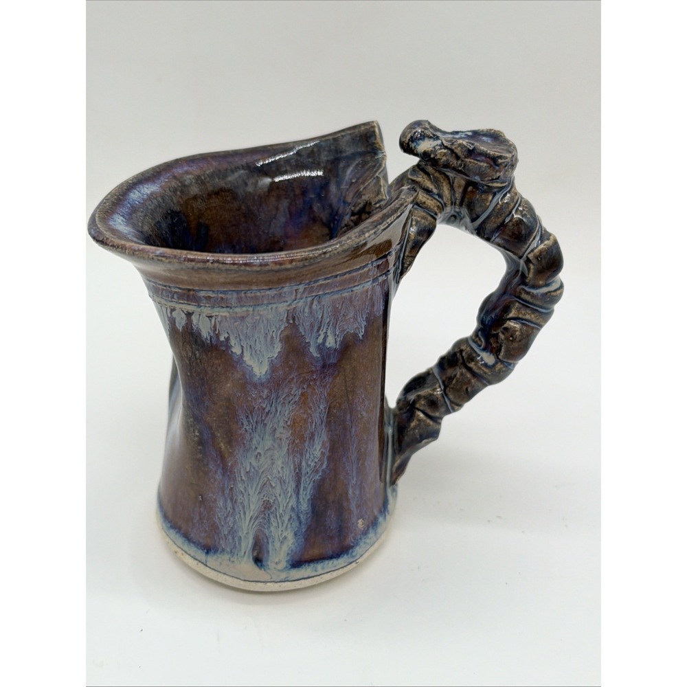 Glazed Studio Art Pottery Mug Signed